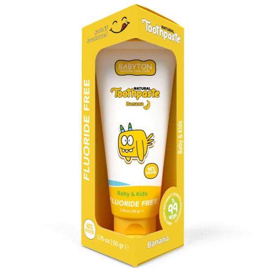 Babyton Organik Diş Macunu Muz Aromalı 50 gr - 1