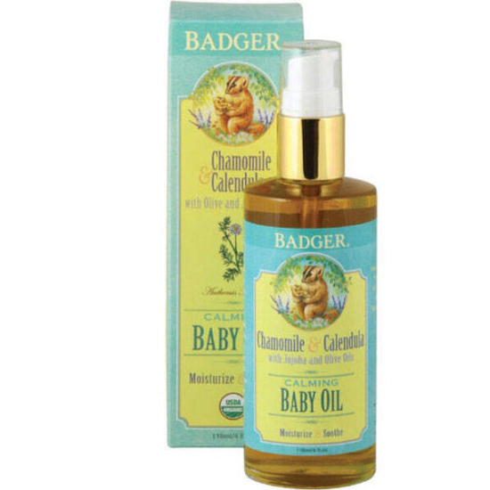 Badger Balm Baby Oil 118 ML Organik Bebek Yağı - 1