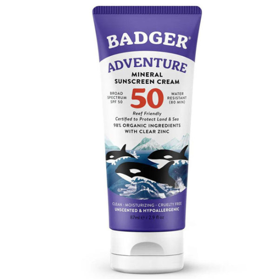 Badger Balm Unscented Clear Zinc Spf 40 Sport Sunscreen 87 ML Mineralli Güneş Kremi - 1