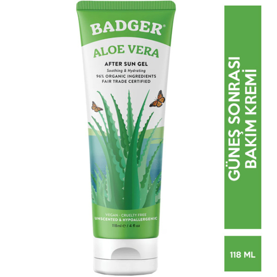 Badger Balm Organik Aloe Vera Gel 118 ML Vücut Nemlendiricisi - 1