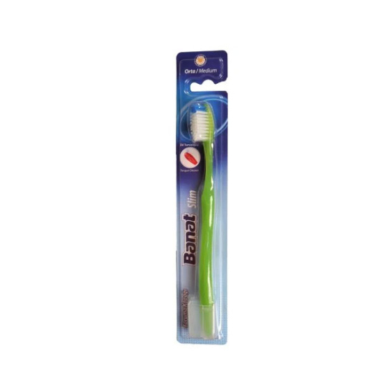 Banat Pharma Slim Orta Dis Fırçası - Yesil - 1