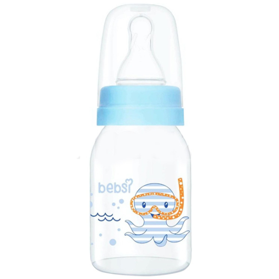 Bebsi 0-6 Ay Cam Biberon 125 ml - Mavi - 1