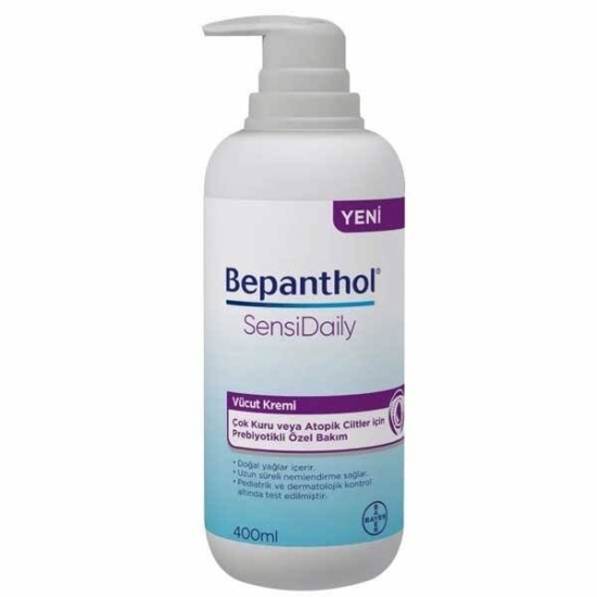 Bepanthol Sensi Daily Vücut Kremi Pompalı 400 ML - 1