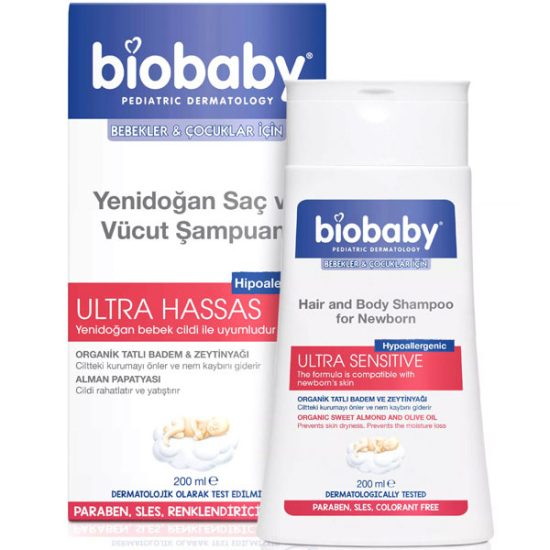 Biobaby Yenidoğan Saç ve Vücut Şampuanı 200 ML - 1