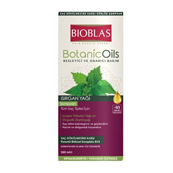 Bioblas Botanic Oils Isırgan Yağı İçeren Şampuan 360 ML - 1