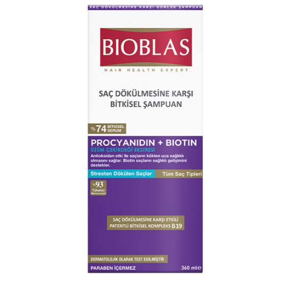 Bioblas Procyanidin Anti Stres Şampuan 360 ml - 1