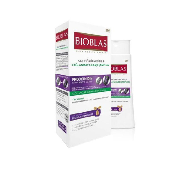 Bioblas Procyanidin Saç Dökülmesine Yağlanmaya Karşı Şampuan 360 ml - 1