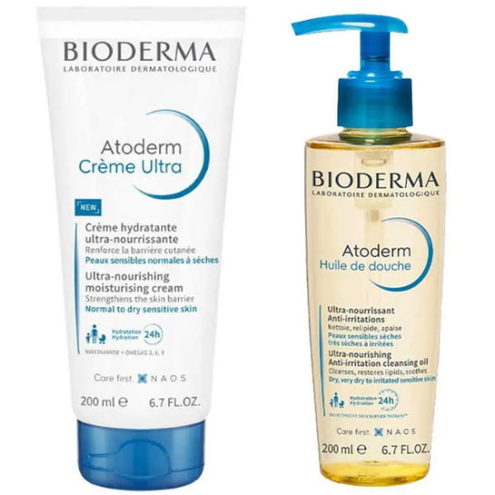 Bioderma Atoderm Cream Ultra 200 ml+ Bioderma Atoderm Huile 200 ml - 1