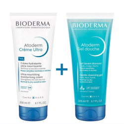 Bioderma Atoderm Cream Ultra 200 ml+ Bioderma Atoderm Shower Gel 200 ml - Bioderma
