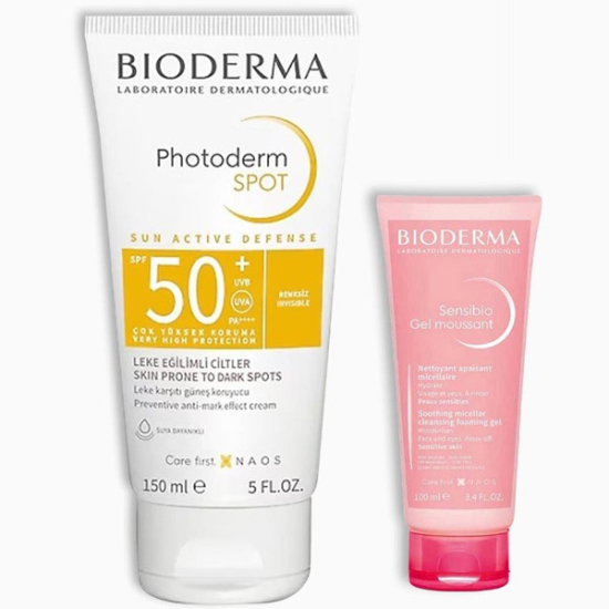 Bioderma Photoderm Spot SPF50+ 150 ml + Sensibio Foaming Gel 45 ml - İkili Kofre - 1