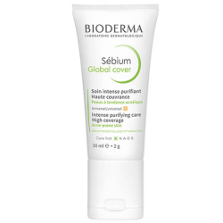 Bioderma Sebium Global Cover 30 ML Yağlı Ciltler İçin Renkli Matlaştırıcı - Bioderma