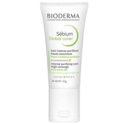Bioderma Sebium Global Cover 30 ML Yağlı Ciltler İçin Renkli Matlaştırıcı - Bioderma