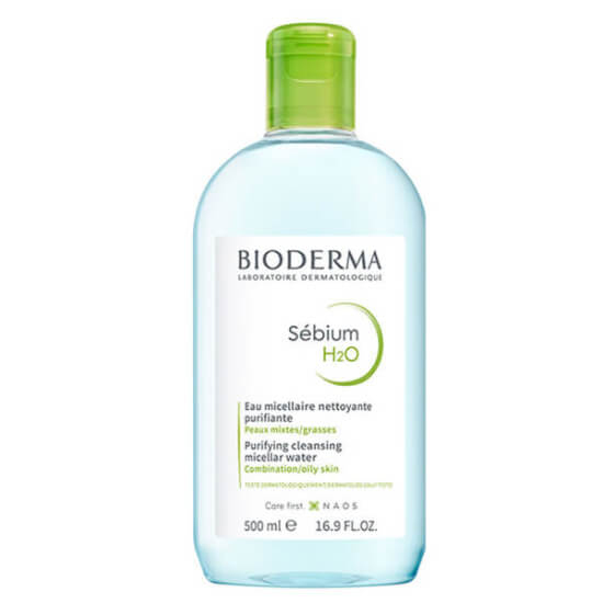 Bioderma Sebium H2O Micelle Solüsyon 500 ML Yağlı Ciltler İçin Makyaj Temizleme Suyu - 1