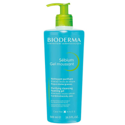 Bioderma Sebium Foaming Jel 500 ML Yağlı Ciltler İçin Yüz Temizleme Jeli - Bioderma
