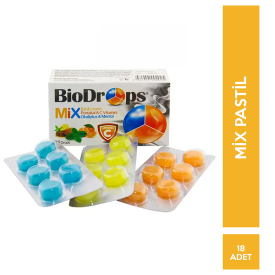 Biodrops Mix Pastil 18 Adet - 1