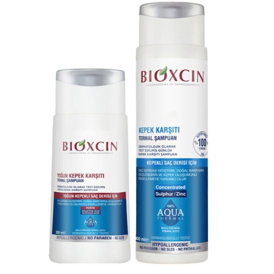 Bioxcin Aqua Kepek Karşıtı Termal Şampuan Seti 200 ML ve 300 ML - 1