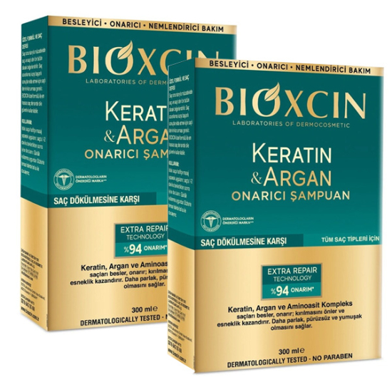 Bioxcin Argan Keratin Şampuan 300 ml 2 Adet - 1