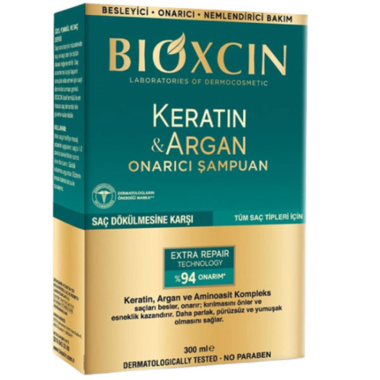 Bioxcin Keratin ve Argan Onarıcı Şampuan 300 ml - 1