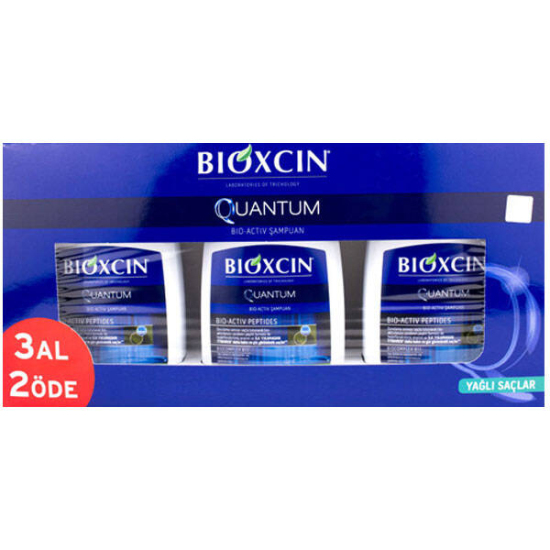Bioxcin Quantum 3 AL 2 Öde Yağlı Saçlar İçin Şampuan 300 ml Dökülme Önleyici Şampuan - 1