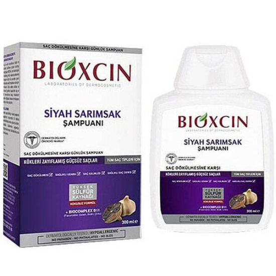 Bioxcin Siyah Sarımsak Şampuanı 300 ML Dökülme Önleyici Şampuan - 1