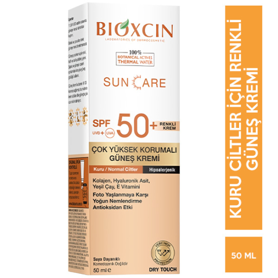 Bioxcin Sun Care Kuru Ciltler İçin Renkli Güneş Kremi Spf 50 50 ML - 1