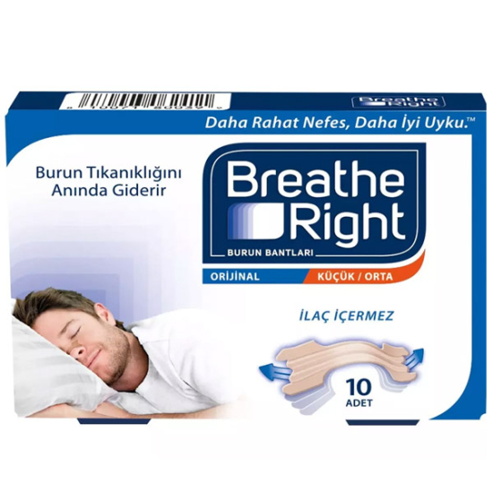Breathe Right Şeffaf 10 Adet Burun Bandı - 1