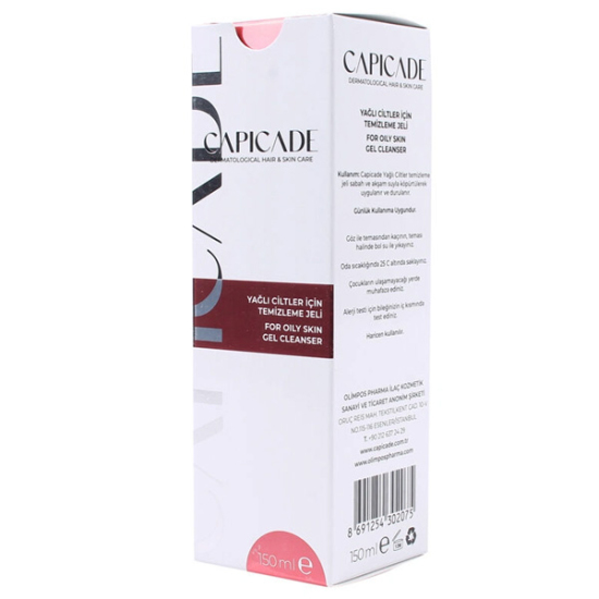 Capicade Anti Acne Yağlı Ciltler İçin Temizleme Jeli 150 ml - 1