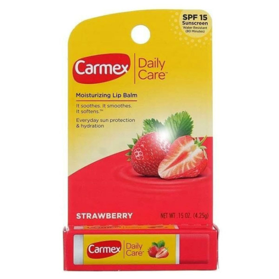 Carmex Lip Balm Dudak Kremi Çilekli 10 gr - 1