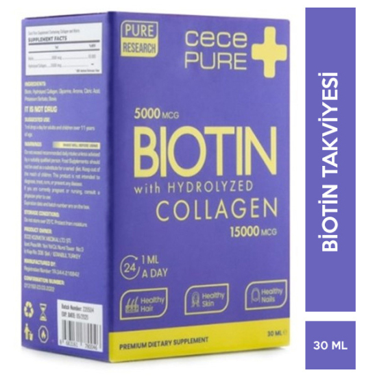 Cecepure Biotin 5000 mcg 30 ML - 1