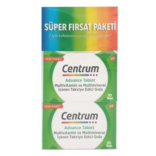 Centrum Advance 30 Tablet - Süper Fırsat Paketi 2 li - 1