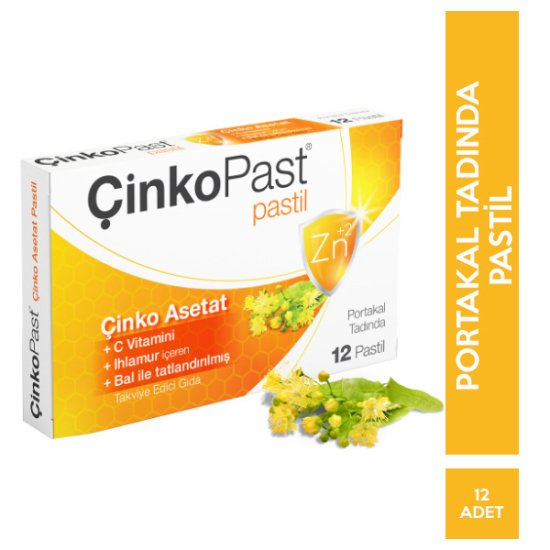 Çinkopast C Vitamini Ihlamur Bal Pastil 12 li - 1