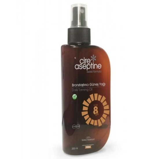 Cire Aseptine Bronzlaştırıcı Güneş Yağı SPF8 200 ml - 1