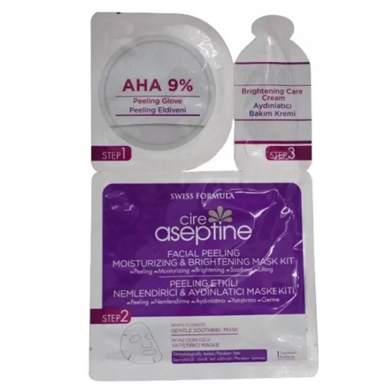 Cire Aseptine Peeling Etkili Nemlendirici ve Aydınlatıcı Maske Kiti - 1