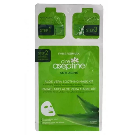 Cire Aseptine Rahatlatıcı Aloe Vera Maske Kiti - 1