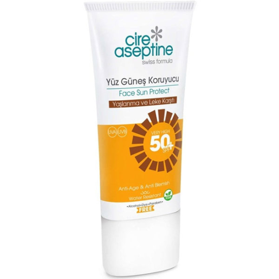 Cire Aseptine Yüz Güneş Koruyucu SPF50 50 ml Yaşlanma ve Leke Karşıtı - 1