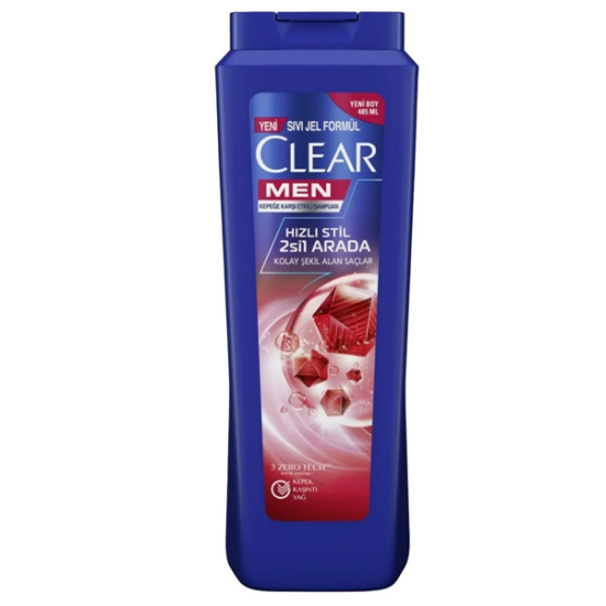 Clear Men 2 si 1 Arada Hızlı Stil Şampuan 485 ml - 1