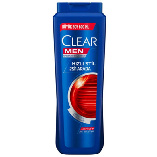 Clear Men 2 si 1 Arada Hızlı Stil Şampuan 600 ml - 1