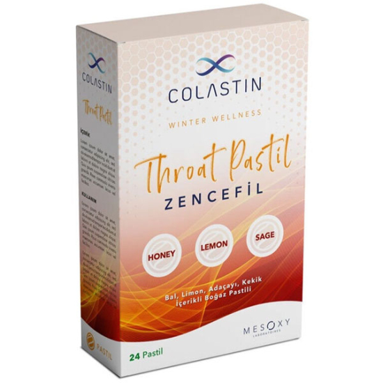 Colastin Zencefil Aromalı Pastili 24 Drops - 1