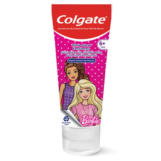 Colgate 6 Yaş+ Çocuk Diş Macunu Barbie 75 ml - 1