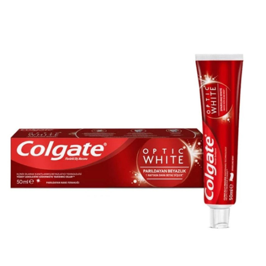 Colgate Diş Macunu Optic White Parıldayan Beyazlık 50 ml - 1
