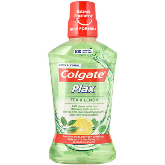 Colgate Plax Ağız Bakım Suyu Çay ve Limon 500 ml - 1