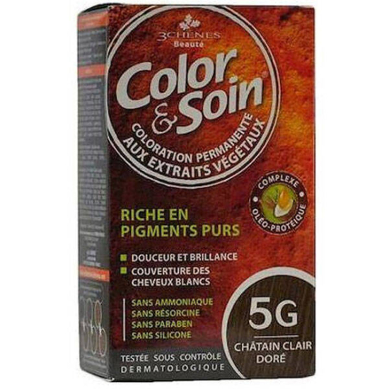 Color Soin 5G Light Golden Chestnut Dore Açık Kumral Saç Boyası - 1