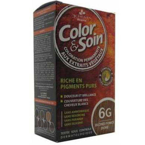 Color Soin 6G Dark Golden Blond Dore Altın Kumral Saç Boyası - 1