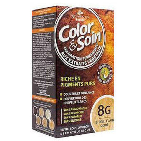 Color Soin 8G light Golden Blond Bakır Sarı Saç Boyası - 1