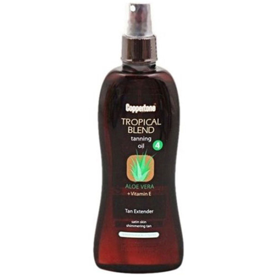 Coppertone Tropical Blend Bronzlaştırıcı Yağ Aloe Vera SPF4 200 ml - 1