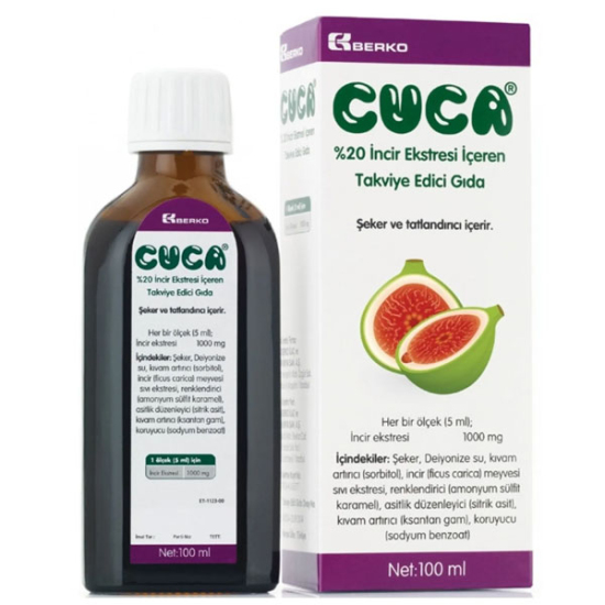 Cuca İncir Ekstresi Şurup 100 ml - 1