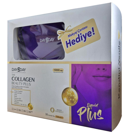 Day2Day The Collagen Beauty Plus 30 Tüp + Makyaj Çantası Hediyeli - 1