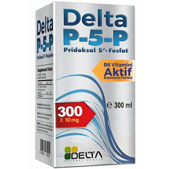 Delta P5P Piridoksal 5 Fosfat Vitamin B6 Şurup 300 ml - 1
