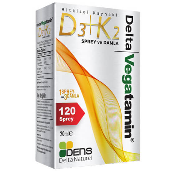 Delta Vegatamin D3K2 120 Sprey Damla 20 ML - 1