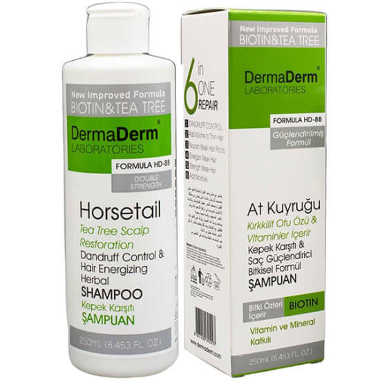 Dermaderm Kepek Ve Saç Dökülmesine Karşı Etkili At Kuyruğu Otu Şampuanı 250 ml - 1